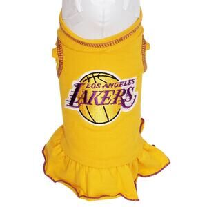 LA Los Angeles Lakers NBA Basketball Dog TINY Pet Apparel - Shirt Dress 2-5lbs